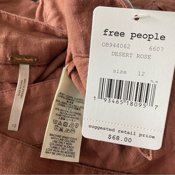 NEW! Women’s Free People Desert Rose Overlap Wrap Style Skirt Size 12 W/Tags - Picture 4 of 5